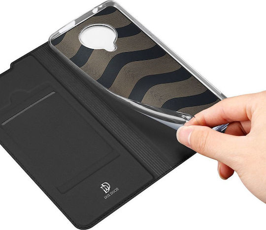Dux Ducis Skin Pro Book Piele artificială Negru (Poco F2 Pro)
