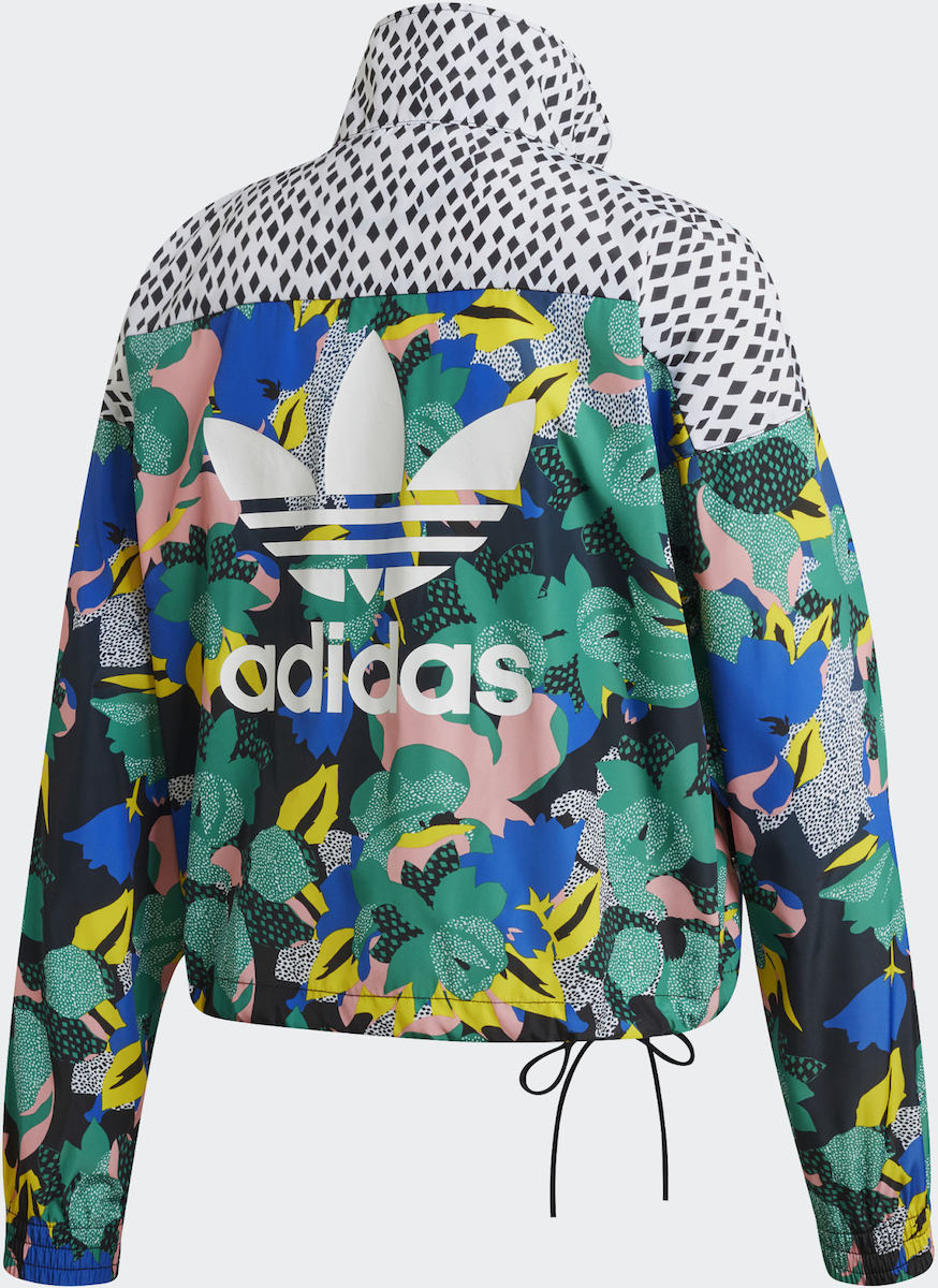 adidas multicolor windbreaker