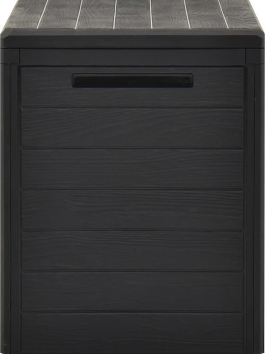 vidaXL Outdoor Storage Box 190lt Gray L78xW44xH55cm