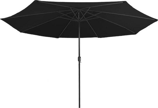 Umbrelă Rotundă Metalică Neagră Φ3.9xÎ2.47m