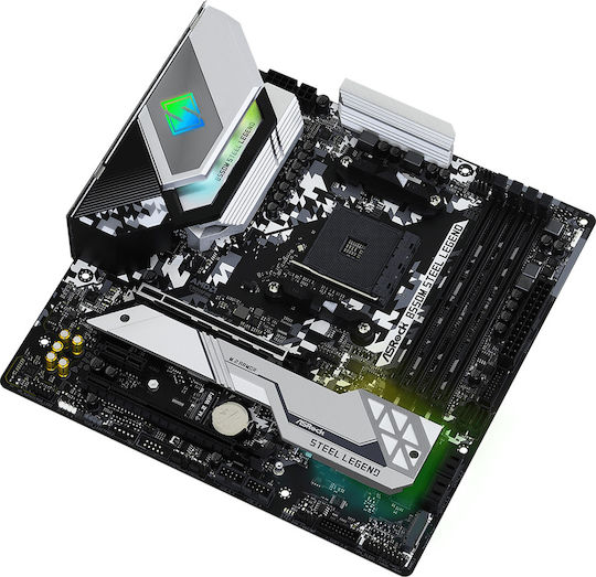 ASRock B550m Steel Legend Motherboard Micro ATX με AMD AM4 Socket 90-MXBCU0-A0UAYZ