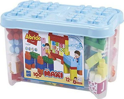 Ecoiffier Abrick Toy Box Numbers and Letter 100τμχ