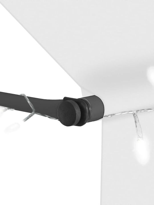 vidaXL Тента Тераса С LED Крем 1x1.2м