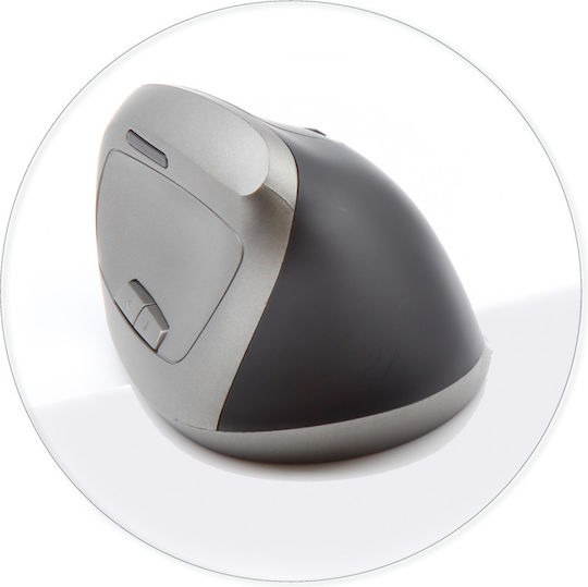 Ordissimo Vertical Ergonomic Wireless Ασύρματο Ποντίκι Γκρι