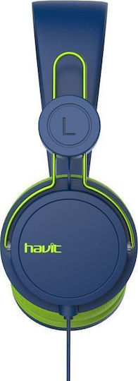Havit HV-2198d Ενσύρματα On Ear Ακουστικά Μωβ / Πράσινα