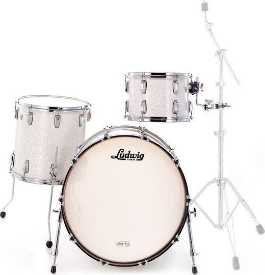 Ludwig Classic Maple Pro Beat Drum Set White Marine Pearl
