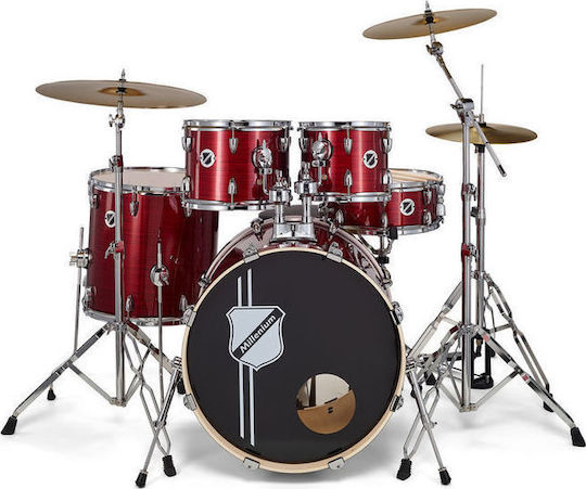 Millenium MX422 Standard Set Drum Set Red Lining