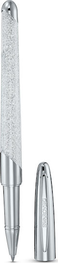 Swarovski Crystalline Nova Pen Rollerball with Black Ink White Chrome