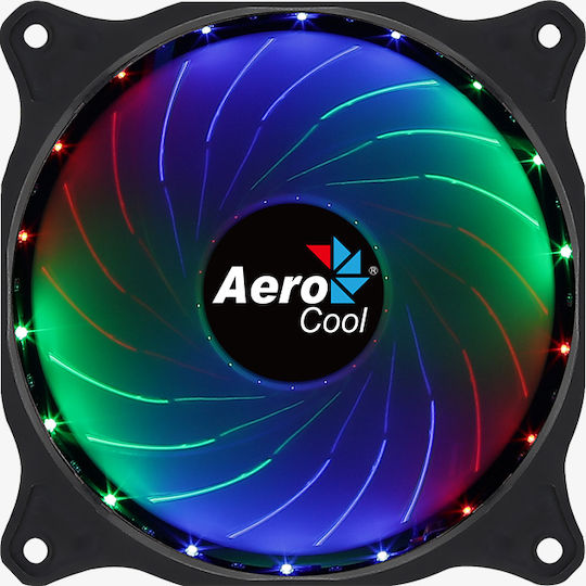 Aerocool Cosmo 12 FRGB Вентилатор за Кутия 120мм (1000rpm / 26.2cfm) с 4-пинов Молекс Свързване