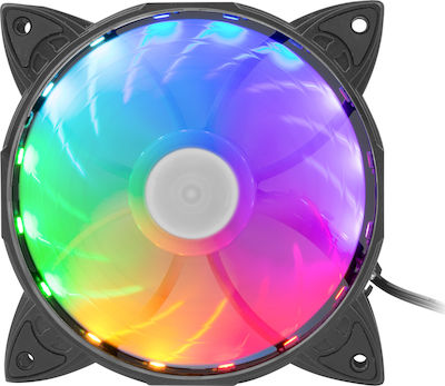 Natec Hydrion 130 RGB Вентилатор за кутия 120мм с връзка 3-Pin / 4-пинов молекс 1бр