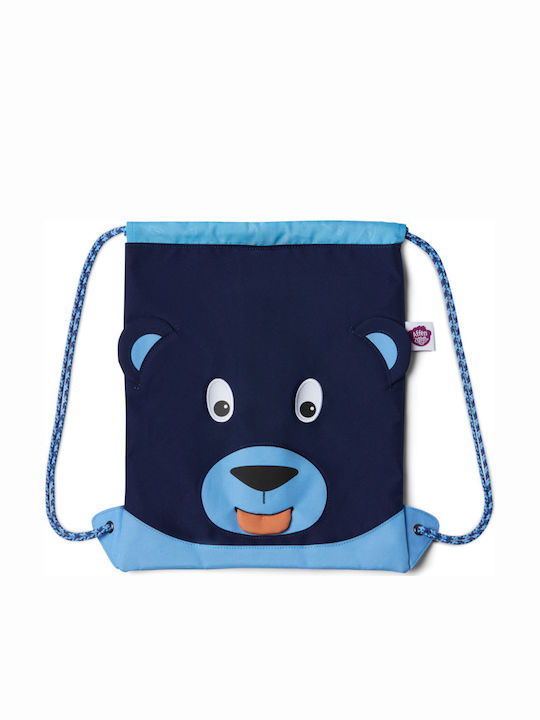 Affenzahn Bear Παιδική Τσάντα Πουγκί Μπλε 11.5x14.5εκ.