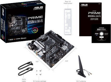 Asus Prime B550M-A (WI-FI) Placă de bază Micro ATX cu AMD AM4 Socket