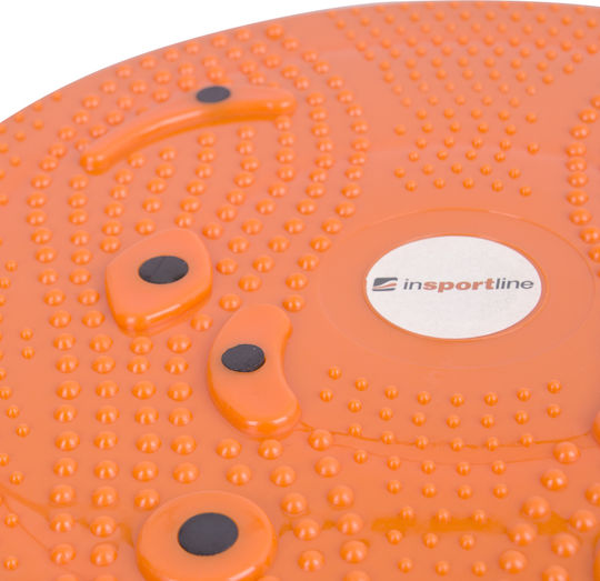 inSPORTline Twister Magnetic Orange Balance Board Height 3cm Diameter 25cm