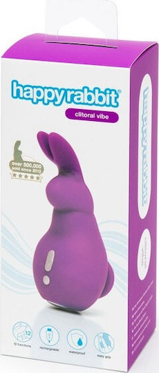Happy Rabbit Clitoral Vibe Mini Κλειτοριδικός Δονητής 11.4cm Purple