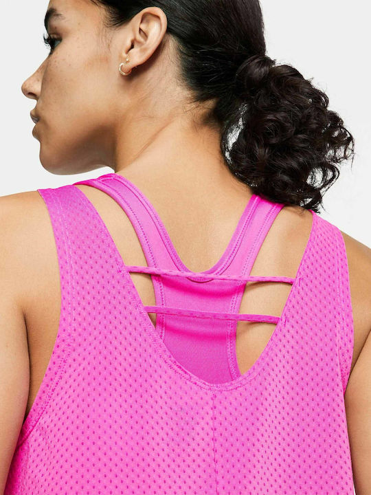 Nike Breathe Cool Feminină Sportivă Bluză Fără mâneci Fuchsia