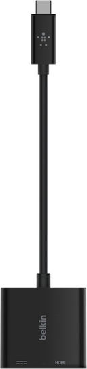 Belkin USB-C Stație de andocare cu HDMI 4K PD Negru (AVC002BTBK)