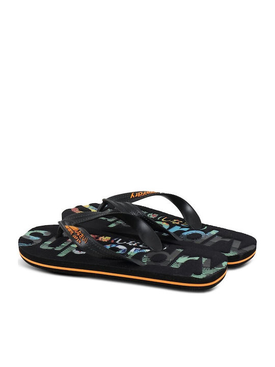 Scuba Camo Men's Flip Flops Black