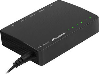 Lanberg DSP2-1005-12V Unmanaged L2 Switch με 5 Θύρες Gigabit (1Gbps) Ethernet