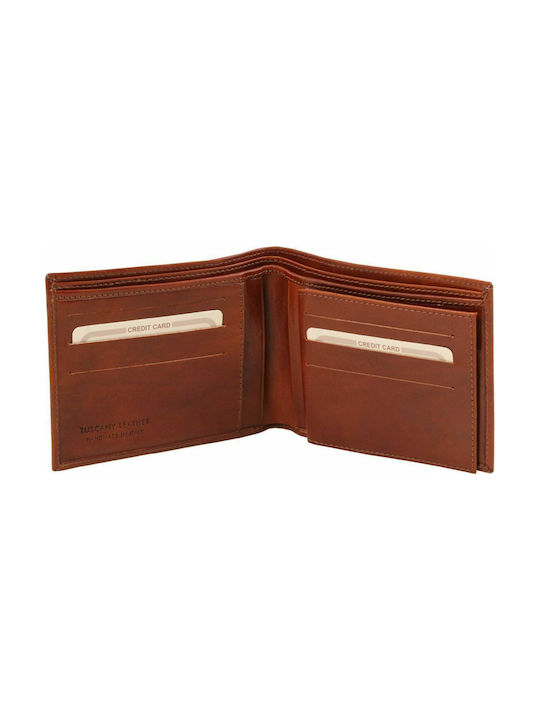 Men's Leather Wallet Tabac Brown