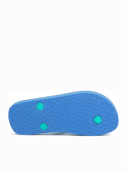Șlapi pentru copii Flip Flops Turcoaz Profile Logo