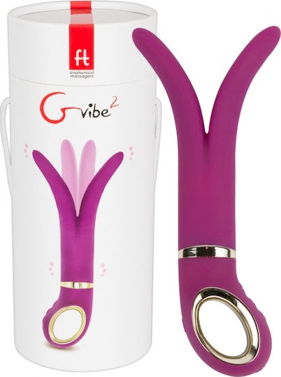 Fun Toys Gvibe 2 Δονητής για Ζευγάρια 18cm Raspberry