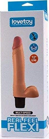 Lovetoy Real feel Flexi Vibrator 2 Realistic Vibrator 22.86cm Carne