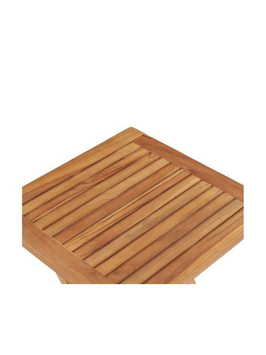 Hilfsmittel Garten- und Terrassentisch aus Teak Zusammenklappbar 45x45x45cm