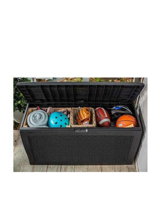 Keter Outdoor Storage Box Samoa 270lt Gray L114.4xW40xH51.2cm