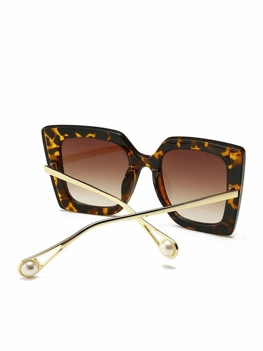 Martinez Florence Women's Sunglasses with Brown Tartaruga Frame