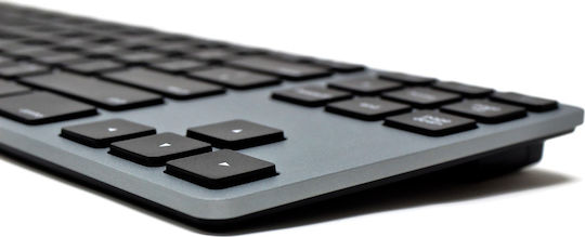 Matias RGB Backlit Wired Aluminum Tenkeyless Keyboard for Mac Πληκτρολόγιο Αγγλικό UK Συμβατό με Mac Γκρι