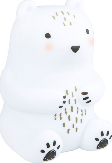 Sass & Belle Led Kids Decorative Lamp Bear Camp with Color Changes White