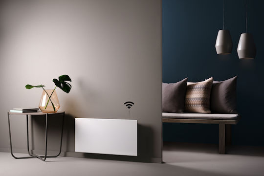 Adax Neo H 14 KWT Convectoare Perete 1400W cu Termostat Electronic și WiFi 109.4x33cm Alb