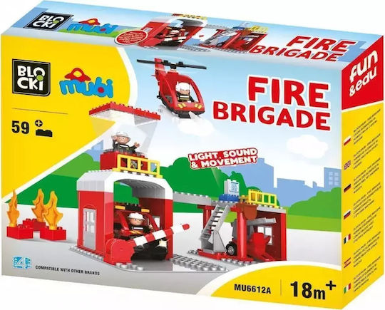 Blocki Τουβλάκια Fire Guard για 3+ Ετών 59τμχ