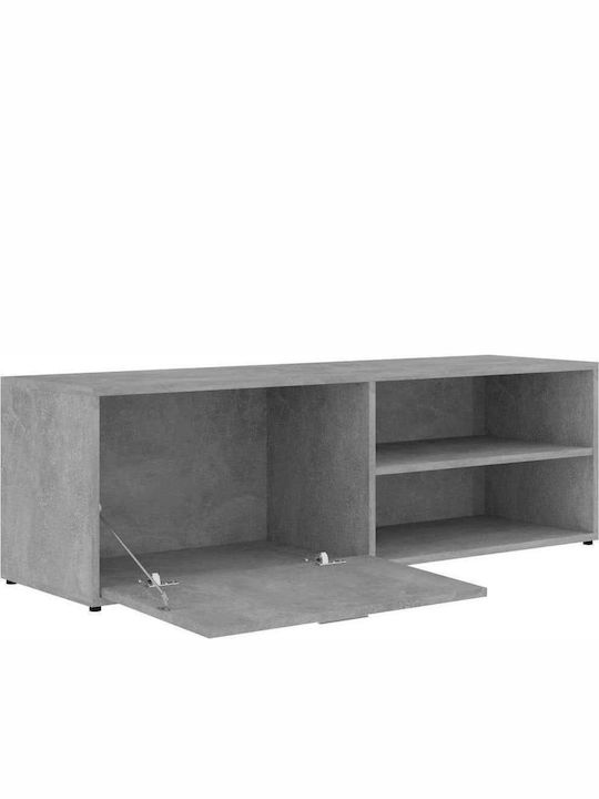 TV-Möbel Hölzernes Gray L120xB34xH37cm