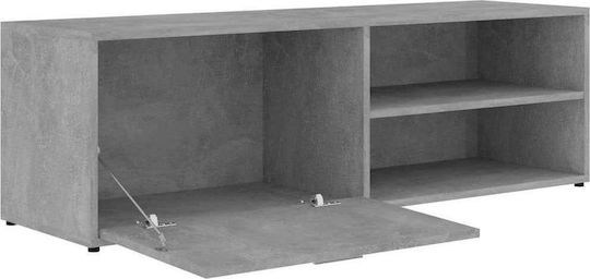 TV-Möbel Hölzernes Gray L120xB34xH37cm
