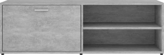 TV-Möbel Hölzernes Gray L120xB34xH37cm