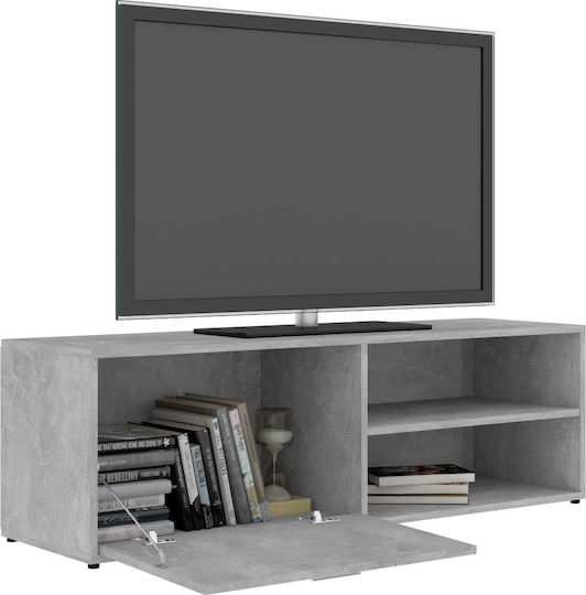 TV-Möbel Hölzernes Gray L120xB34xH37cm