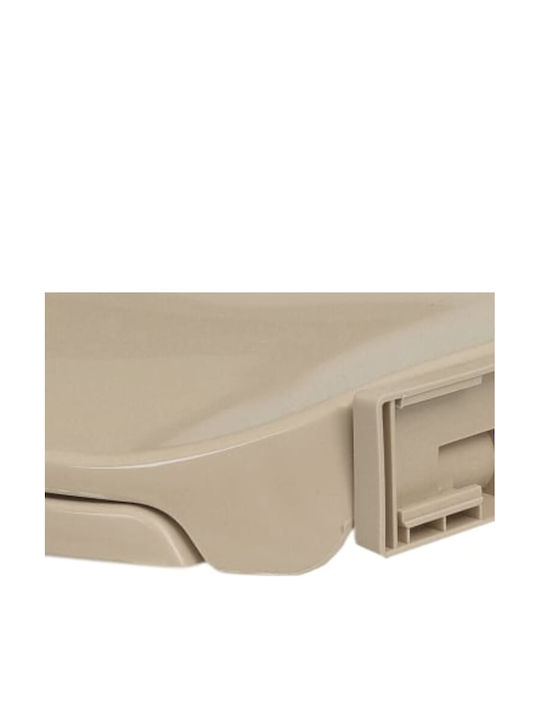 vidaXL Καπάκι Λεκάνης Soft Close Πλαστικό 46x34cm Μπεζ