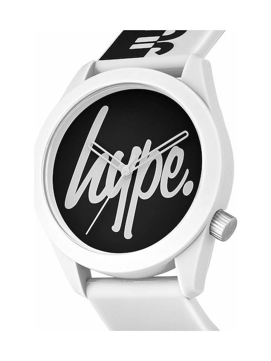 Hype Watch with White Rubber Strap HYU026BW