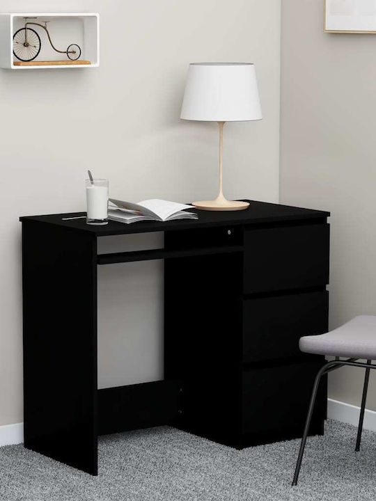 Desk Wooden Black 90x45x76cm