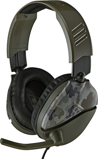 Turtle Beach Recon 70 Over Ear Gaming Headset with Connection 3.5mm Green Camo