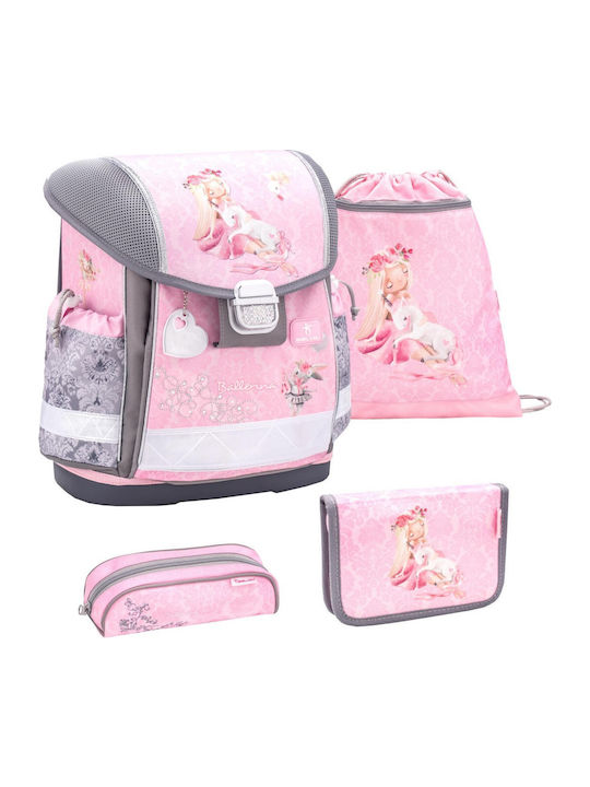 Belmil Ballerina Classy Elementary School Backpack Pink L32xW19xH36cm