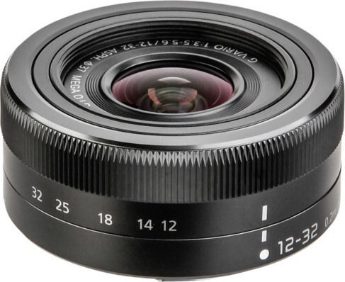 Panasonic Crop Obiectiv Foto Lumix G Vario 12-32mm f3.5-5.6 Asph. Mega OIS Zoom standard pentru Montura Micro Patru Treimi (MFT) Black
