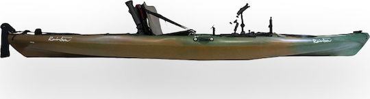 Rainbow Koi Fishing Plastic Sea Kayak 1 Person Multicolour Green