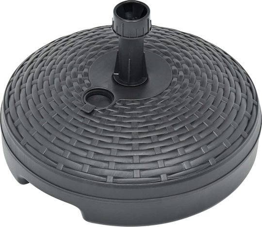 vidaXL Βάση Ομπρέλας Νερού-Άμμου Πλαστική 19-33mm 20lt Στρογγυλή Γκρι