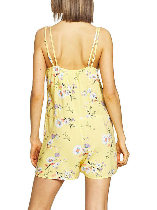 Roxy Blissing Me Printed Women's One-piece Shorts Yellow