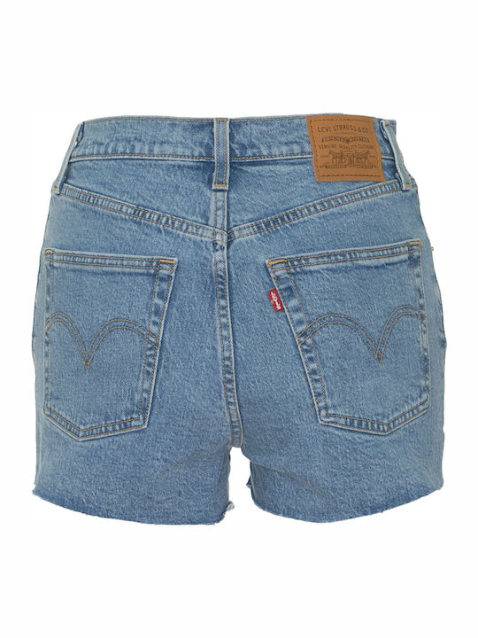 Ribcage Women's Jean High-waisted Shorts Blue