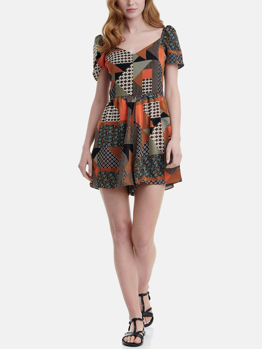 De Damă Mâneca scurta Short întreg Multicolor