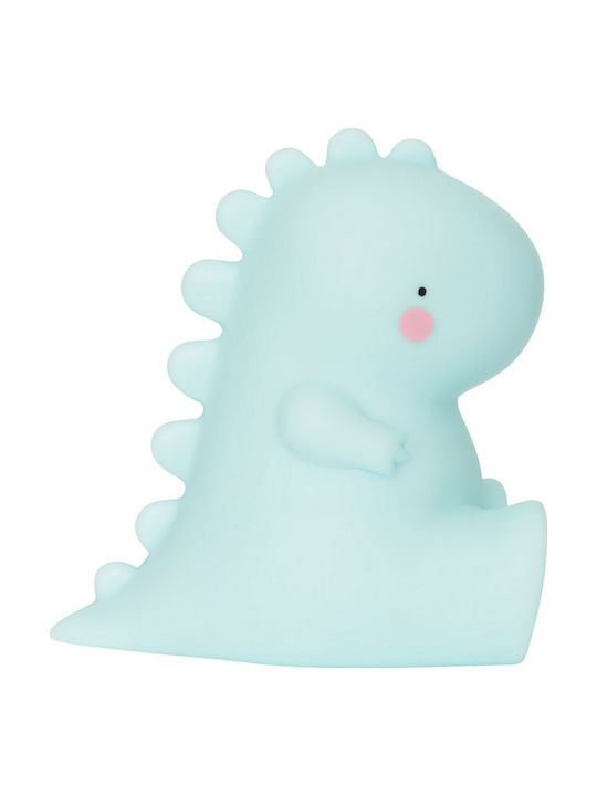 A Little Lovely Company Led Kids Decorative Lamp Little T Rex Din Blue 12.5x12.5x8.7εκ.