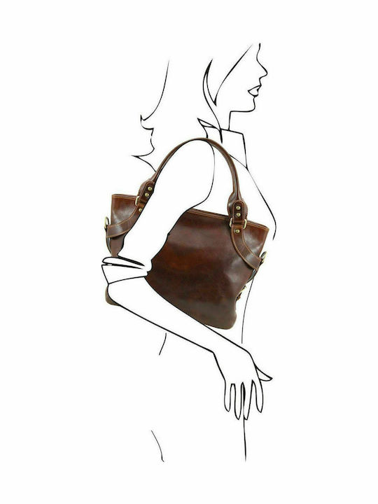 Tuscany Leather Ilenia Leather Women's Bag Hand Brown